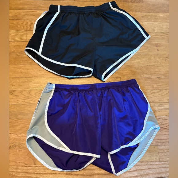 Soffe Pants - LOT of 2 Short Soffe Purple Low Rise Shorts and black athletic shorts, size L